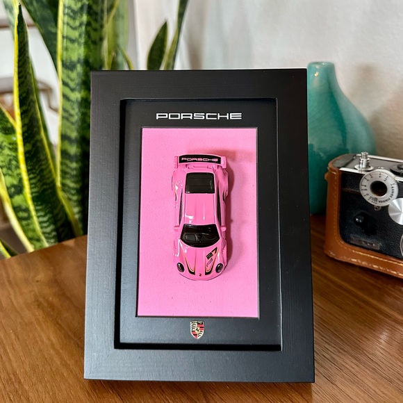 Porsche Design Other - Porsche 911 GT3 RS Pantone-Inspired Framed Art – Pink on Pink – 1:64 Scale